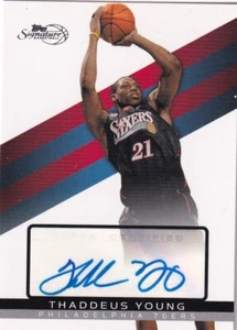 2008-09 Topps Signature Autographs #TSATY Thaddeus Young 204/5775 - Picture 1 of 2