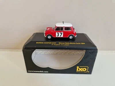 IXO 1/43 Morris Cooper Hopkirk/Liddon - Winner Monte Carlo Rally 1964 - RAC083 - Immagine 1 di 4
