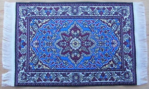 1:12 Scale 24cm x 14.5cm Woven Turkish Carpet Tumdee Dolls House Miniature P22m - Picture 1 of 1