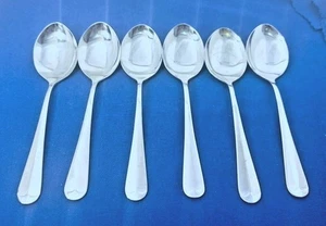 The MAIN COURSE MNF3 Korea Stainless Flatware -Set of Set of 6 Place Oval Spoon - Picture 1 of 1