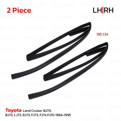 Lh+Rh Glass Run Channel Front Window For Toyota Land Cruiser FJ73 1984 - 1995 - Imagem 1 de 4