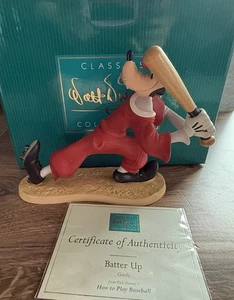 WDCC Batter Up Goofy von Walt Disneys Baseball spielen neuwertig mit Echtheitszertifikat - Bild 1 von 3
