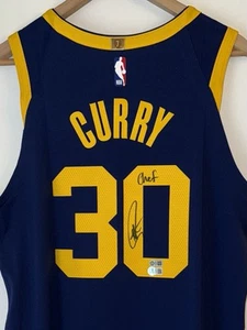 Stephen Curry “Chef” Signed Warriors NBA Nike ADV Authentic Jersey USASM BAS LOA - Picture 1 of 15