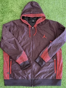 AIR JORDAN HOODIE LEICHTE JACKE DURCHGEHENDER REISSVERSCHLUSS SCHWARZ ORANGE GRÖSSE 3XL - Bild 1 von 8