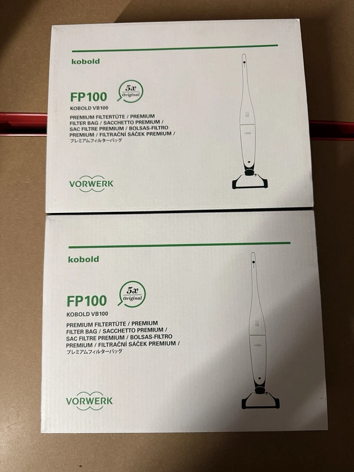 VORWERK FOLLETTO 10 Original Vorwerk FP100 Filtertüten Staubsaugerbeutel Kobold VB100