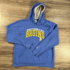 UCLA Bruins Hoodie Mens Large Blue Pullover VTG Spellout Cali Womens Champion - Picture 1 of 15
