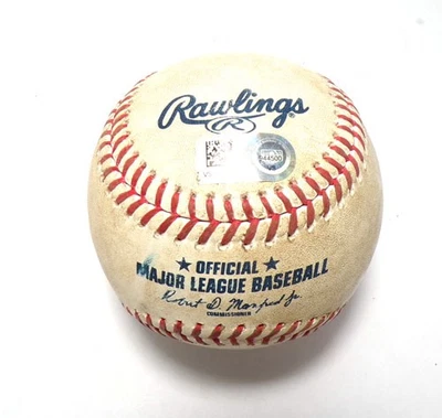 Rockies @ Nationals Game-Used Baseball 7-24-23 Randal Grichuk/Patrick Corbin COA - Image 1 of 4