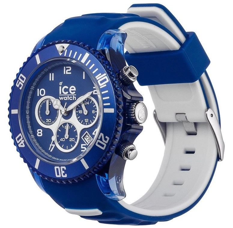 Ice-Watch ICE 001495 Chrono aqua Marine Medium Chronograph Silikon blau Neu K10 - Bild 1 von 4