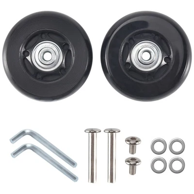 2 Satz GepäCk Koffer ErsatzräDer Achsen Gummi Deluxe Reparatur OD 64Mm Neu A1E5 - Bild 1 von 3