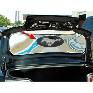Anillo de ajuste pulido emblema panel maletero ACC para Ford Mustang-Pony 2005-2014 acero - Imagen 1 de 3