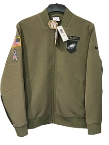 Nike Authentic Philadelphia Eagles Salute to Service Sideline Bomber Jacket M - Picture 1 of 9