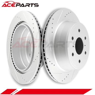 REAR BRAKE ROTORS FOR CADILLAC ESCALADE CHEVROLET AVALANCHE TAHOE GMC YUKON - Imagem 1 de 4