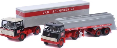 BREKINA, DAF 2600 and DAF 2000 with MAMMOET low loaders, 1/87, BRE410102 - Image 1 of 3