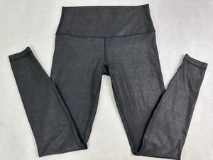 Lululemon Align High Rise Ribbed Pant 26" Shine Radiate Foil Print Black 8 Read - Bild 1 von 11