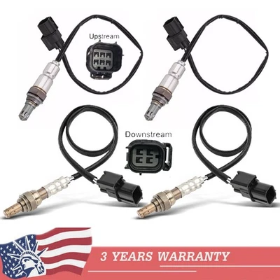 4x Up+Down Oxygen Sensor For 2009-2014 Acura TL 3.5L 3.7L 2010-2013 MDX ZDX 3.7L - Image 1 of 4