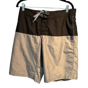 Bañador Old Navy Talla Mediana Alta Gris Negro Bolsillos Crucero Vacaciones  - Imagen 1 de 10