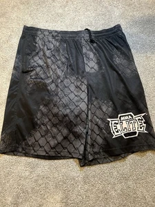 MMA Elite Shorts Herren Größe L grau schwarz Kette " - Bild 1 von 8
