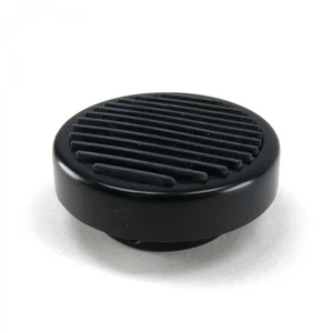 Round Billet Headlight Switch Dimmer High Beam Pedal Cover - Black (Pad Only) - Picture 1 of 5