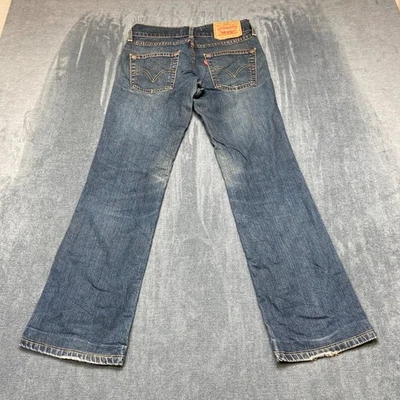 Levi's 557 Eve Square Cut Straight Leg Jeans Womens 27x32 Blue Denim Stretch - Image 1 of 4