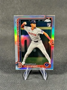 2025 Topps Chrome MLB #171 Kristian Campbell Rookie Refractor Red Sox RC - Bild 1 von 2