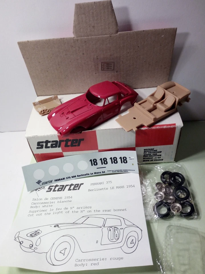 1-43 Ferrari 375 Berlinetta Le Mans '54 Resin kit Starter ST54018 - Immagine 1 di 4