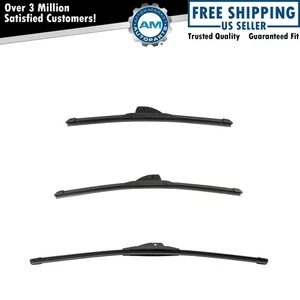 Trico Tech & Tech Windshield Wiper Blade Front & Rear 3pc Set - Picture 1 of 5