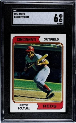Pete Rose 1974 Topps #300 SGC 6 casi nuevo patio Foto 1 de 2
