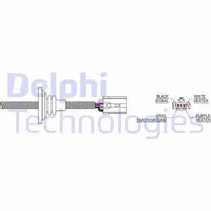 Sonda lambda Sonda planare ES20076-12B1 DELPHI per MITSUBISHI ECLIPSE II - Immagine 1 di 4