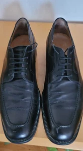 SANTONI SCARPE ABITO NERO UOMO 11D MADE IN ITALY - Foto 1 di 5