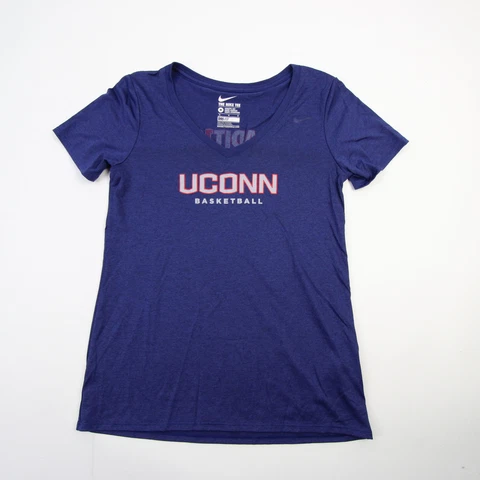 UConn Huskies Nike Dri-Fit Short Sleeve Shirt Women's Navy New Cover