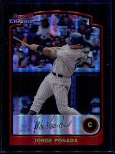 2003 Bowman Chrome Refractor #10 Jorge Posada NY Yankees - Picture 1 of 1