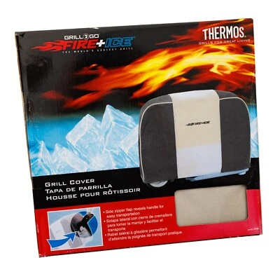 Thermos Grill 2 Go Fire and Ice Custom Fit Cubierta Bronceado Negro 2002 Modelo 4096 NUEVO Foto 1 de 4