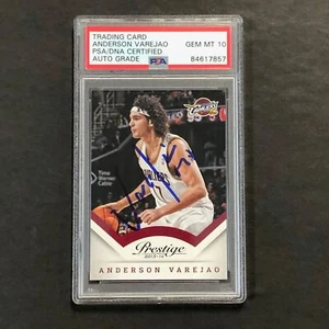 2013-14 Panini Prestige #8 Anderson Varejao Signed Card AUTO 10 PSA Slabbed Cava - Picture 1 of 2