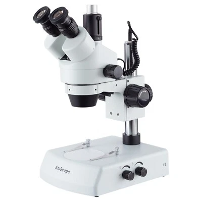 AmScope SM-2TZ-LED 3.5X-90X LED Trinocular Zoom Stereo Microscope - Image 1 of 4