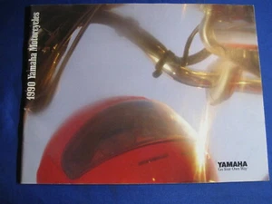 Folleto de ventas original de concesionario de motocicletas Yamaha 1990 - Imagen 1 de 8
