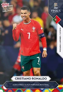 2025 TOPPS NOW UEFA NATIONS LEAGUE CARD PORTUGAL CHRISTIANO RONALDO #1 STRIKES - Bild 1 von 1