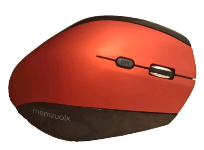 memzuoix Wireless Ergonomic Mouse 2.4G,800/1200/1600 DPI Large Wireless... Red - Image 1 of 4