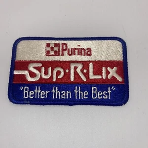 Parche vintage Purina Sup-R-Lix 4,25 x 2,5 - Imagen 1 de 3