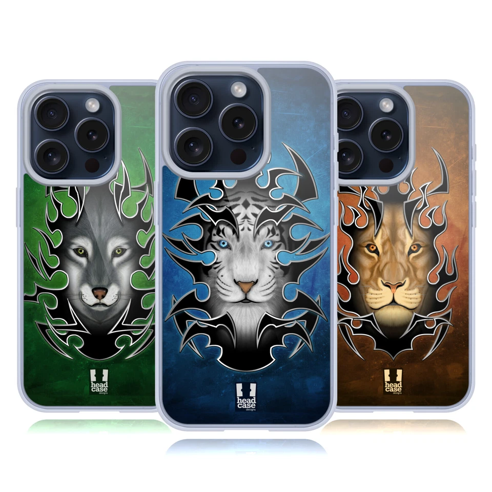 HEAD CASE TRIBAL ANIMALS CUSTODIA COVER MORBIDA IN GEL PER APPLE iPHONE TELEFONI - Immagine 1 di 1
