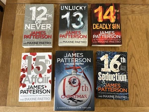 James Patterson Womens Murder Club Bundle 7x  No 12,13,14,15,16 & 19th Xmas(HB) - Picture 1 of 15