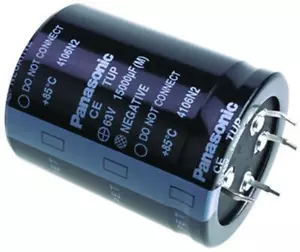 1 x Panasonic UP 15000uF 63V DC Durchgangsloch Aluminium Elektrolytkondensator - Bild 1 von 1