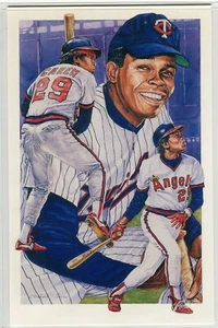 1991 Legends Sports Memorabilia Postcard #7 Rod Carew Minnesota Twins / Angels - Picture 1 of 2