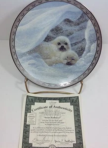 Peace on Earth Sweet Embrace Bradford Exchange Plate #3 - Picture 1 of 5