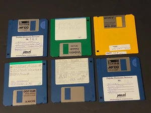 DISQUETES ATARI ST 3.5" USADOS MISC MERLIN ++ LOTE COLECCIONABLE UOS-3X CANTIDAD-6 PIEZAS - Imagen 1 de 4