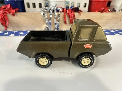 Vintage 1970's Tonka G-452-8 Army Pick Up Truck Jeep Pressed Steel. - Image 1 of 4