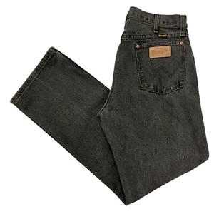 Vintage Wrangler Jeans Cowboy Cut Original Fit Black 32W 30L Made in USA 13MWZ - Picture 1 of 14