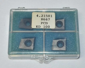 Hertel 4.21501 R667 PCD KD 100 Milling Inserts - Picture 1 of 3