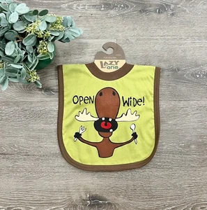 Lazy One Open Wide Moose Bib. Overhead Bib NEW - Picture 1 of 1