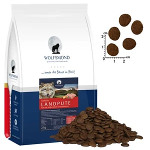 Hundefutter 2 kg Wolfsmond Landpute Getreidefrei Trockenfutter Pute Frisch Hund - Bild 1 von 2