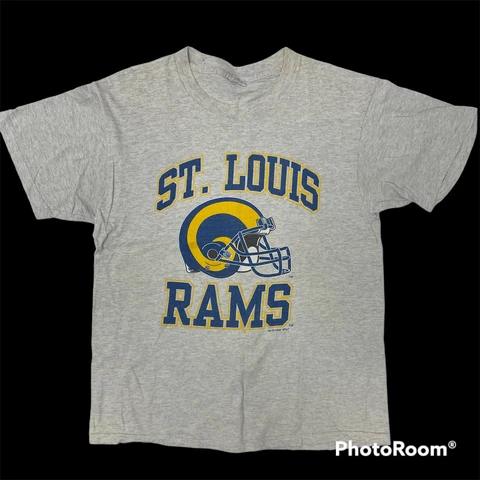 Vtg 1995 NFL Heather Gray St Louis RAMS Football Team 90’s Streetwear T Shirt L Cover